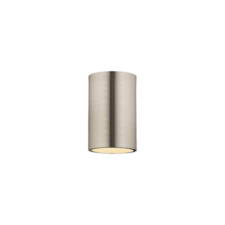 Z-Lite Harley 1 Light Flush Mount, Brushed Nickel 2302F1-BN